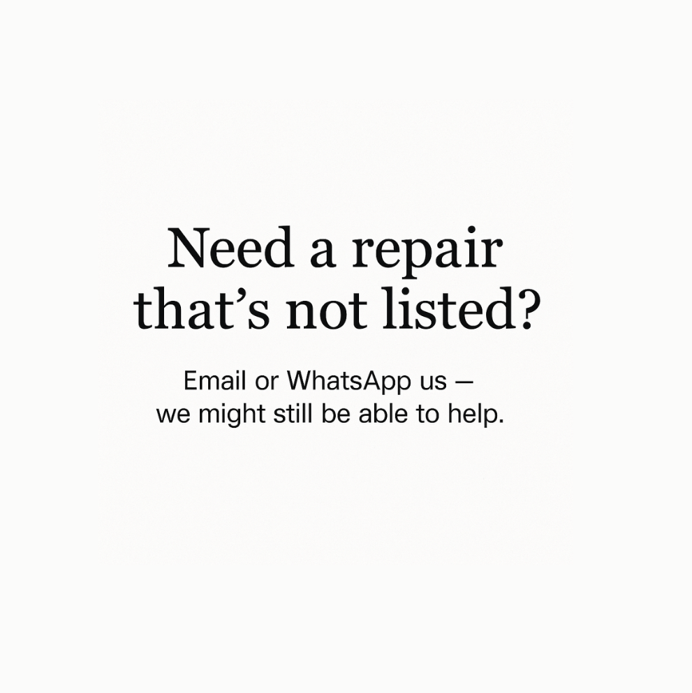 Custom repairs available