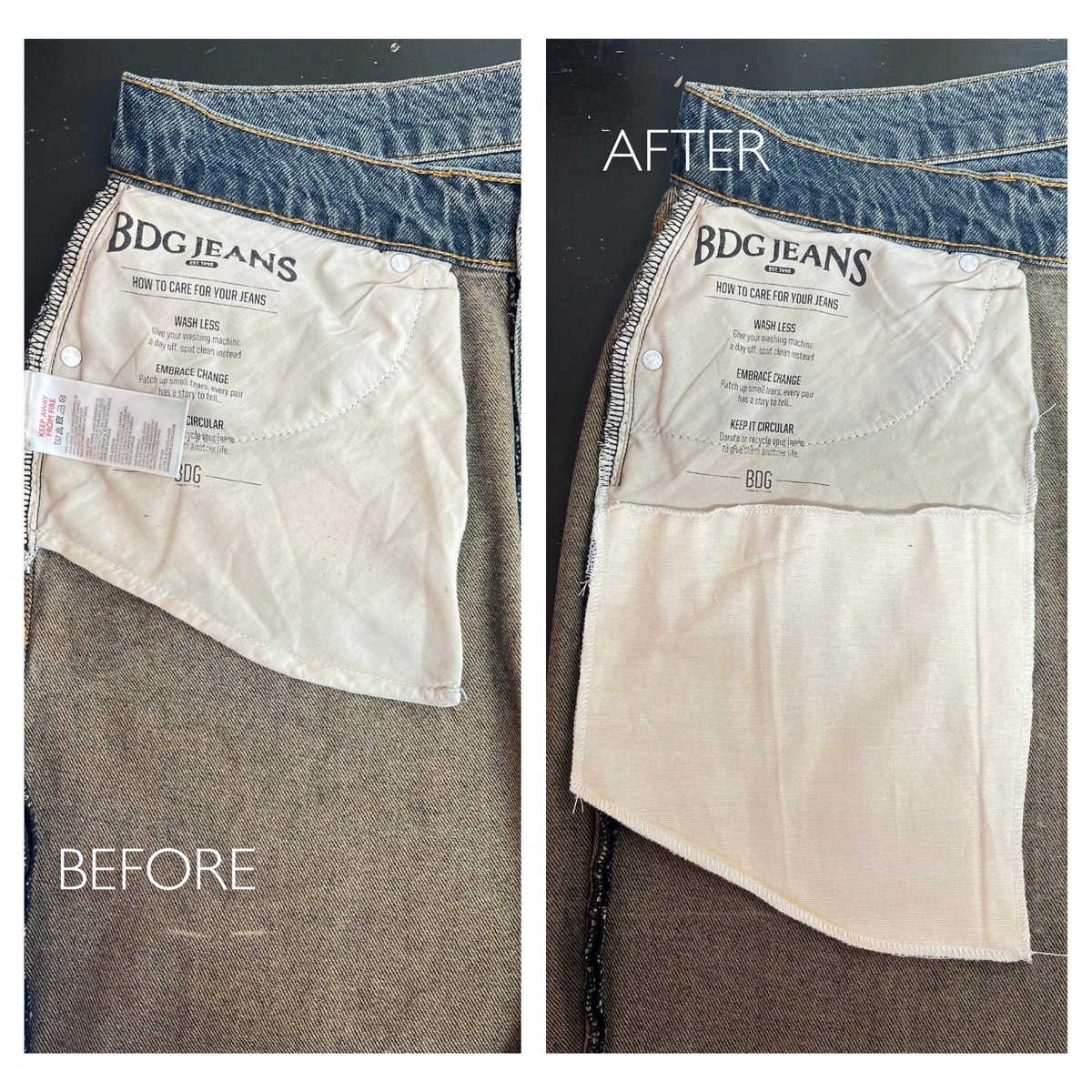 Pocket bag extension