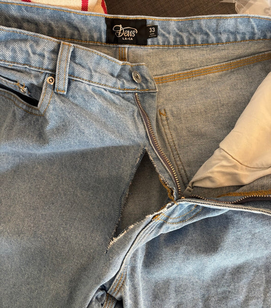 Rip near zip - Large repair